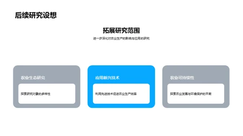 农学研究成果分享