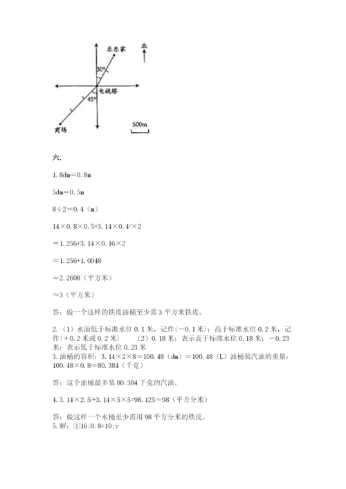小学数学六年级下册竞赛试题附参考答案【典型题】.docx