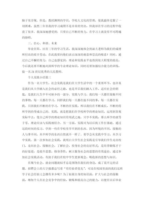 个人实践小结精选5篇.docx