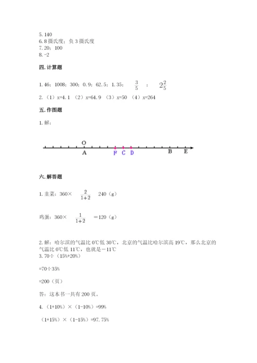 小升初六年级期末试卷（名校卷）.docx