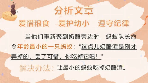 语文部编版三年级上册第十一课一块奶酪PPT模板