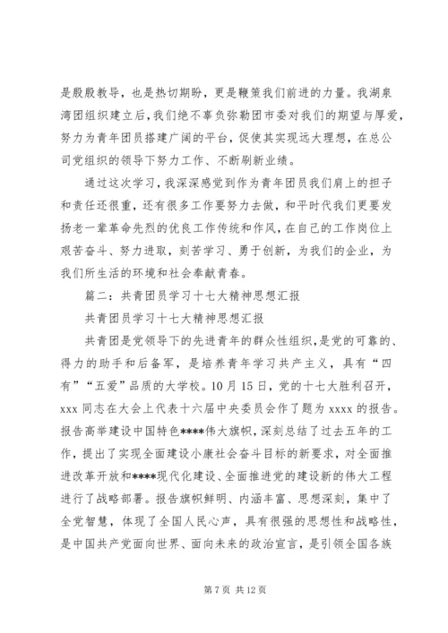 学习共青团十七大精神体会[小编整理].docx