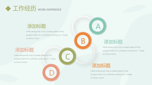 淡雅小清新个人简历自我介绍动态PPT模板