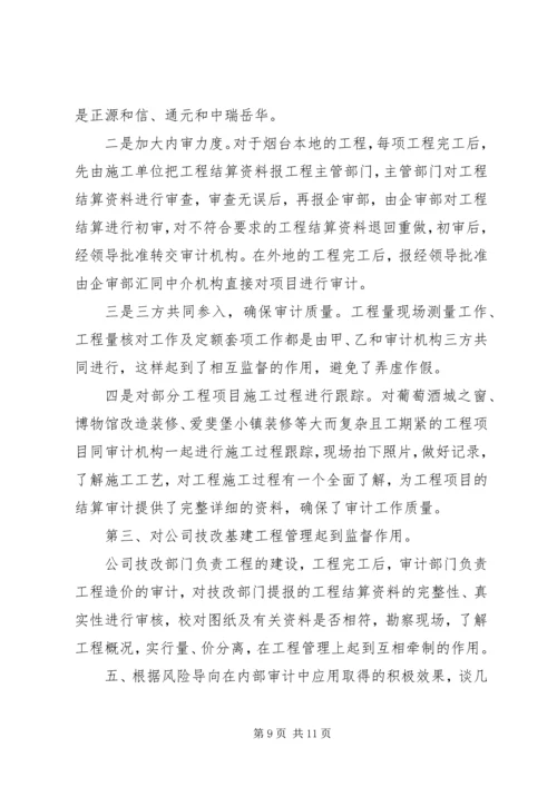 公司内部审计经验交流.docx