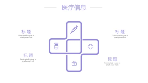 紫色简约大方医疗护理工作汇报动态PPT模板