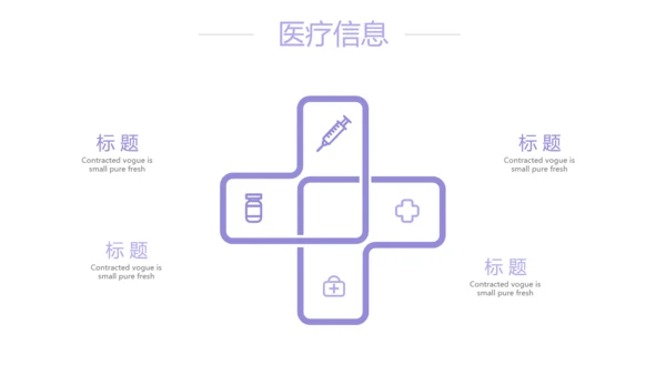 紫色简约大方医疗护理工作汇报动态PPT模板