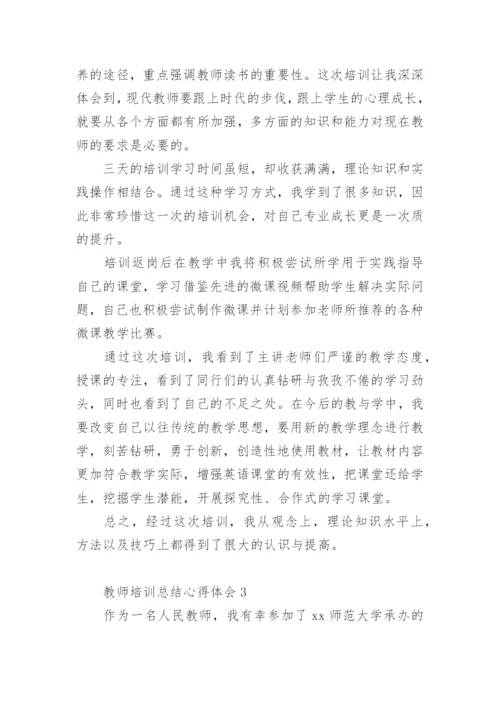 教师培训总结心得体会.docx