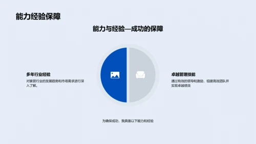 家居行业经理述职报告PPT模板