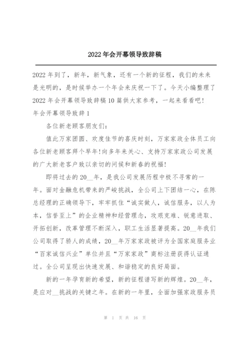 2022年会开幕领导致辞稿.docx