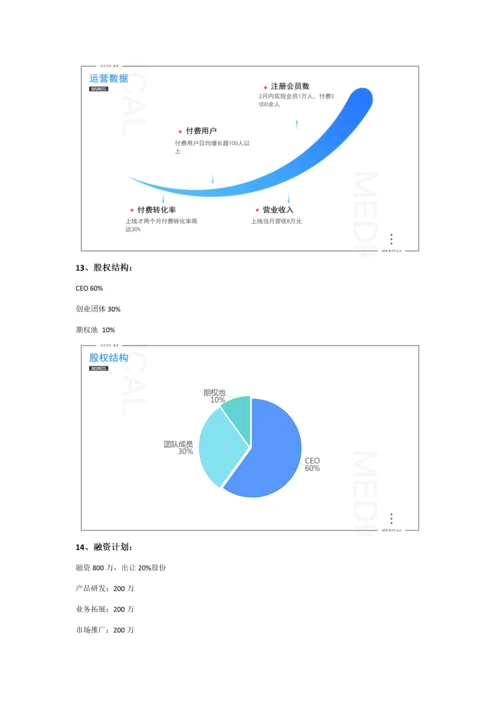 互联网医疗商业专题计划书范文.docx