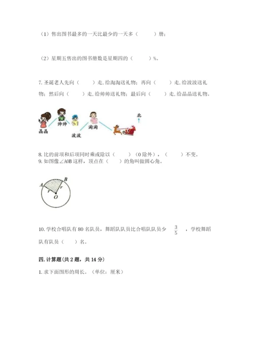 人教版六年级上册数学期末测试卷及答案【全国通用】.docx