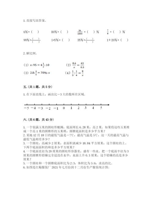 苏教版小升初数学模拟试卷（考试直接用）.docx