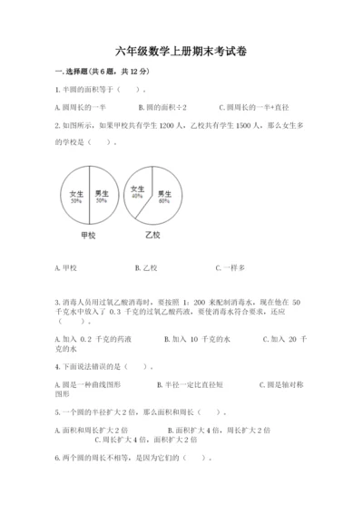 六年级数学上册期末考试卷重点班.docx