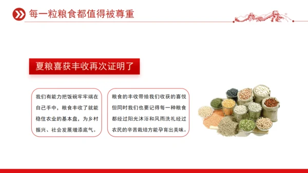 世界粮食日宣传介绍通用PPT课件模板