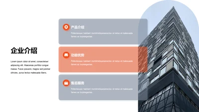单色扁平3项企业介绍
