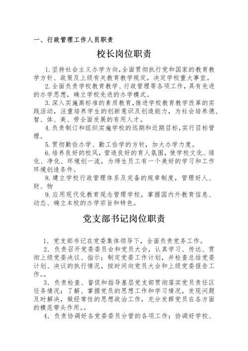 学校岗位职责汇编.docx