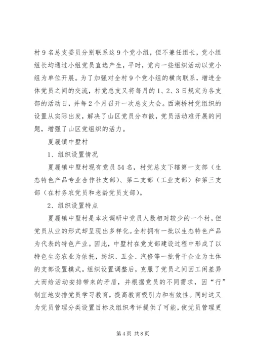 改革农村党组织设置调研报告.docx