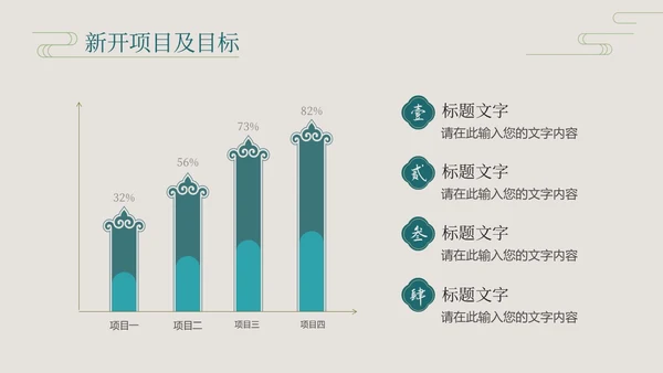 深青色中国风花鸟年终工作总结年终总结