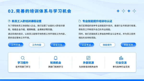 蓝色卡通风企业招聘PPT模板
