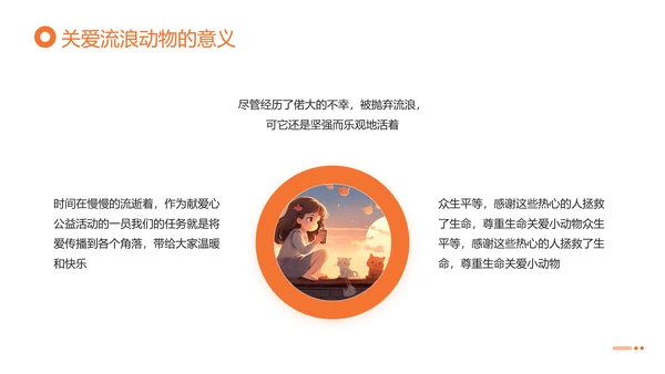 关爱流浪动物，流浪猫PPT模版