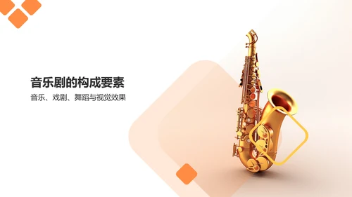 橙色商务音乐剧PPT模板