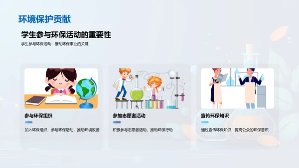 化学在环保中的应用PPT模板