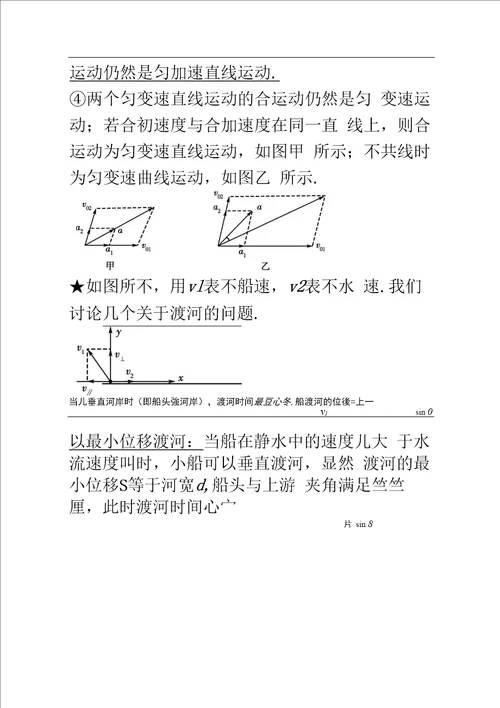 高中物理必修二知识点总结