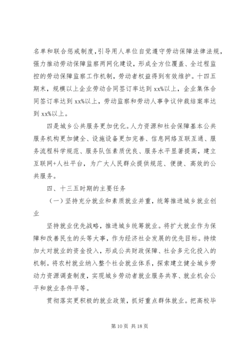 人社局“十四五”前期调研工作规划.docx