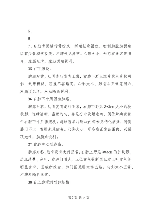 各部位X线报告 (2).docx