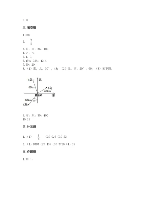 2022六年级上册数学期末考试试卷及答案【真题汇编】.docx