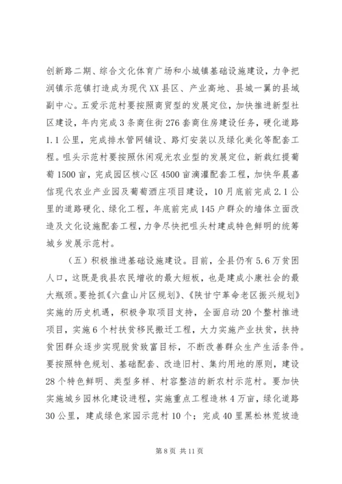 副县长在全县农村工作会发言.docx