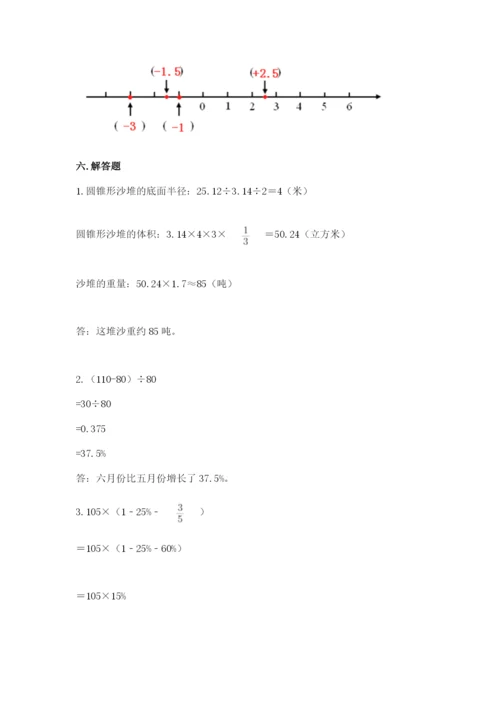 景德镇市小升初数学测试卷附答案.docx