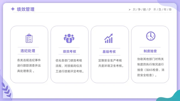 紫色时尚商务人力资源年终工作总结工作计划PPT