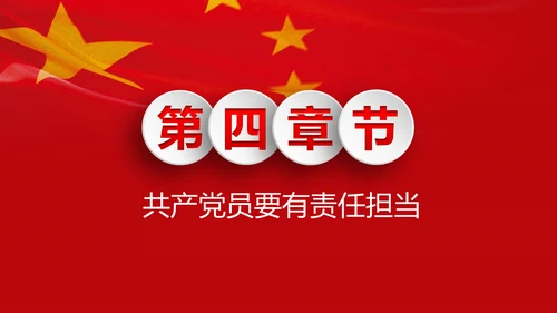微党课之党员就是责任PPT模板