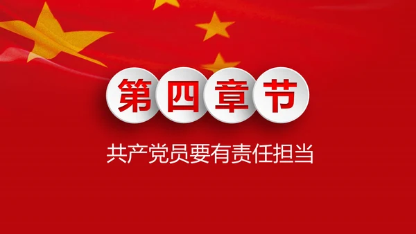 微党课之党员就是责任PPT模板