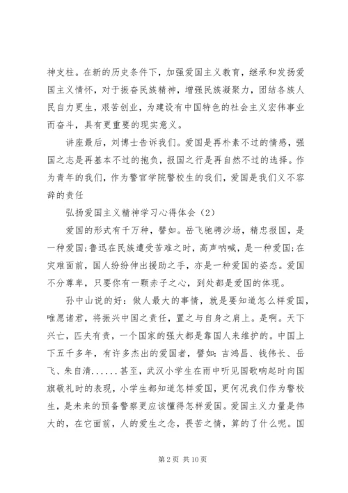 弘扬爱国主义精神学习心得体会.docx