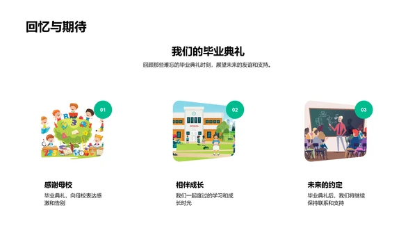 毕业图集分享PPT模板