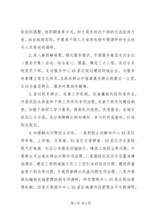 市城乡规划建设局党的群众路线教育实践活动整改方案.docx