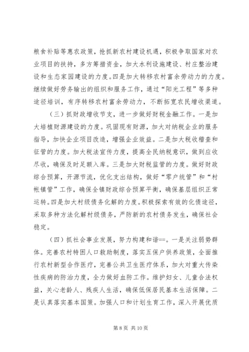 乡镇工作总结暨工作规划.docx