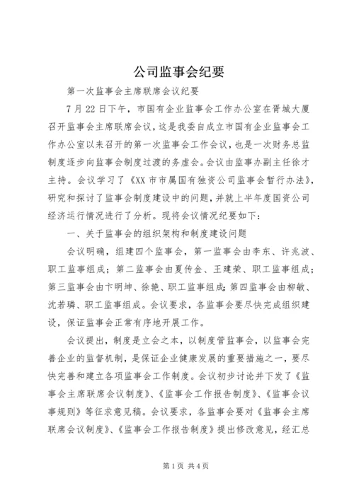 公司监事会纪要 (2).docx