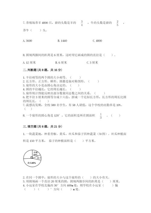 小学数学六年级上册期末卷（原创题）.docx