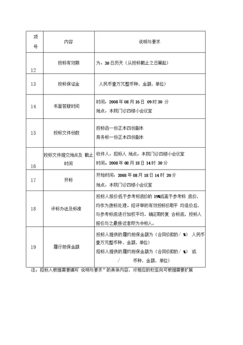 房屋建筑施工招标文件