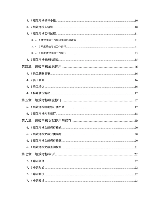 我国国际公司绩效考评标准手册.docx