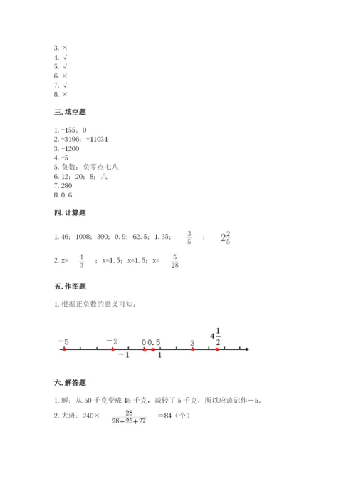 沪教版小学数学六年级下册期末检测试题（培优）.docx