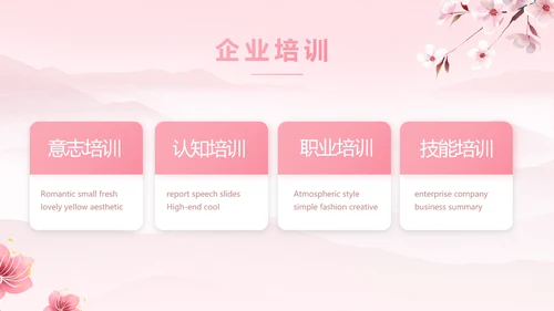 粉色唯美相约春天春季旅游相册PPT