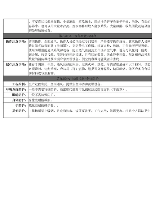 氢氧化钠安全使用说明书