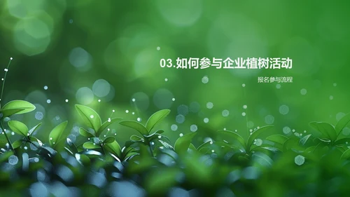 企业植树活动动员