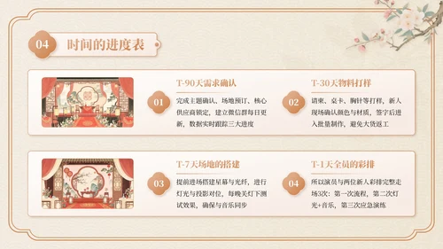 米色中国风七夕主题婚礼策划PPT模板