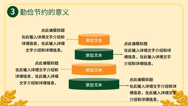珍惜粮食勤俭节约主题班会通用PPT模板