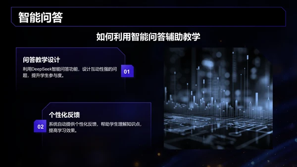 蓝色科技风DeepSeek实用功能快速上手指南PPT模板
